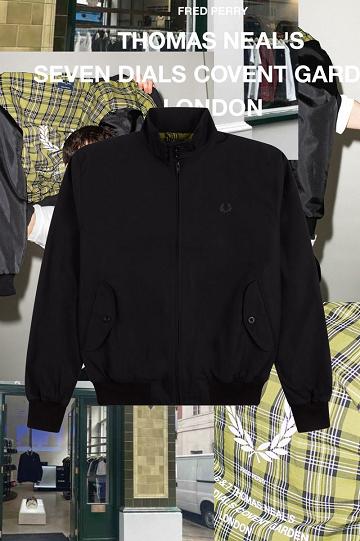 Black Fred Perry J2837 Men's Jackets | PH 1200SGLO